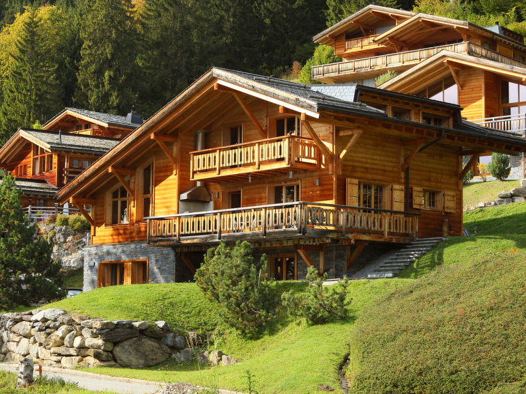 8-persoons luxe chalet met whirlpool in Villars