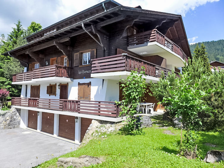 Op 600m van centrum Villars: appartement met open haard en wellness in Villars