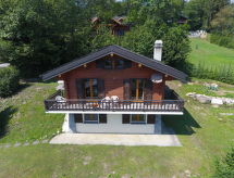 Chalet Dunes et Bois: Vrijstaand vakantiehuis in de Zwitserse Alpen met tuin - thumbnail 1