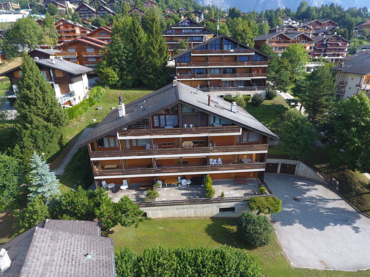 "Centaure B RI 1", appartement 3-kamers op de begane grond, op het zuiden gelegen. Ruim, doelmatig en comfortabel ingericht: groot woon-/eetkamer met 1 divanbed en Kabel-TV. Uitgang naar het terras, o..