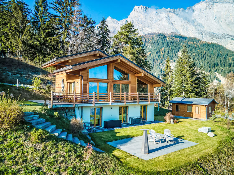 Bergzicht en luxe in chalet La Luna in Ovronnaz in Ovronnaz