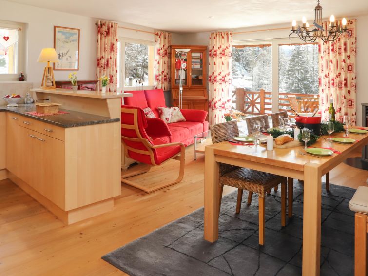 Appartement met open haard en bergzicht in Champex in Champex