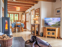 Chalet Petit Nid in Nendaz: open haard en bergzicht op 550m van de piste - thumbnail 3