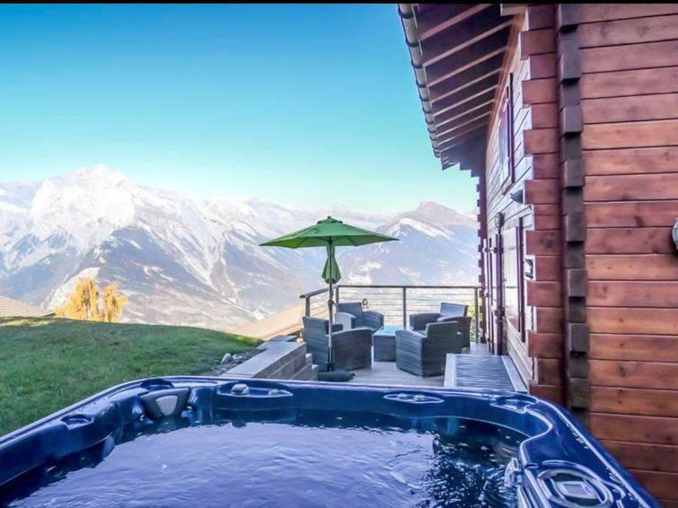 11-persoons chalet La Balance in Nendaz met whirlpool en sauna in Nendaz