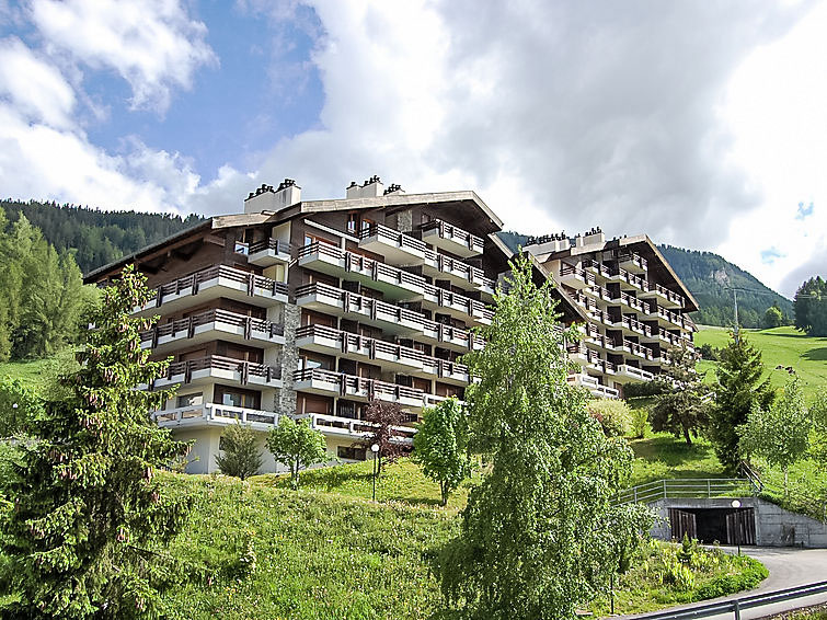 "Hauts De Nendaz B OP", appartement 5-kamers 104 m2, op verhoogde begane grond. Smaakvol ingericht: woonkamer met open haard, Kabel-TV en DVD. Uitgang naar het balkon. 1 kamer met 1 2-pers bed (160 cm..