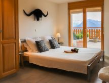 Sfeervol appartement met open haard en sauna in Nendaz - thumbnail 2