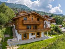 Chalet Le Papillon: Ruim chalet met sauna direct aan de piste in Nendaz - thumbnail 2
