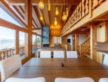 Chalet Ciel de Lit: Panoramisch uitzicht & sauna aan de skipiste in Nendaz - thumbnail 4