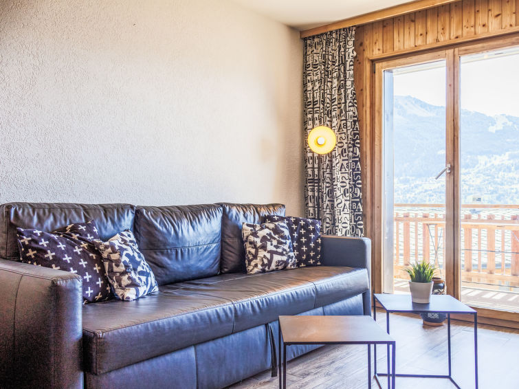 Op 650 m van de piste: Knus appartement in Veysonnaz met bergzicht in Veysonnaz