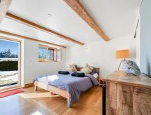 Knusse studio in Anzère, direct aan de skipiste met panoramisch bergzicht - thumbnail 4