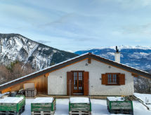 Vrijstaand chalet Mayen du Rudet: 6 pers., zonnig & rustig in Erde, Wallis - thumbnail 1