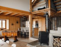 Gerenoveerd boerderijappartement met sauna in La Chaux-du-Milieu - thumbnail 3