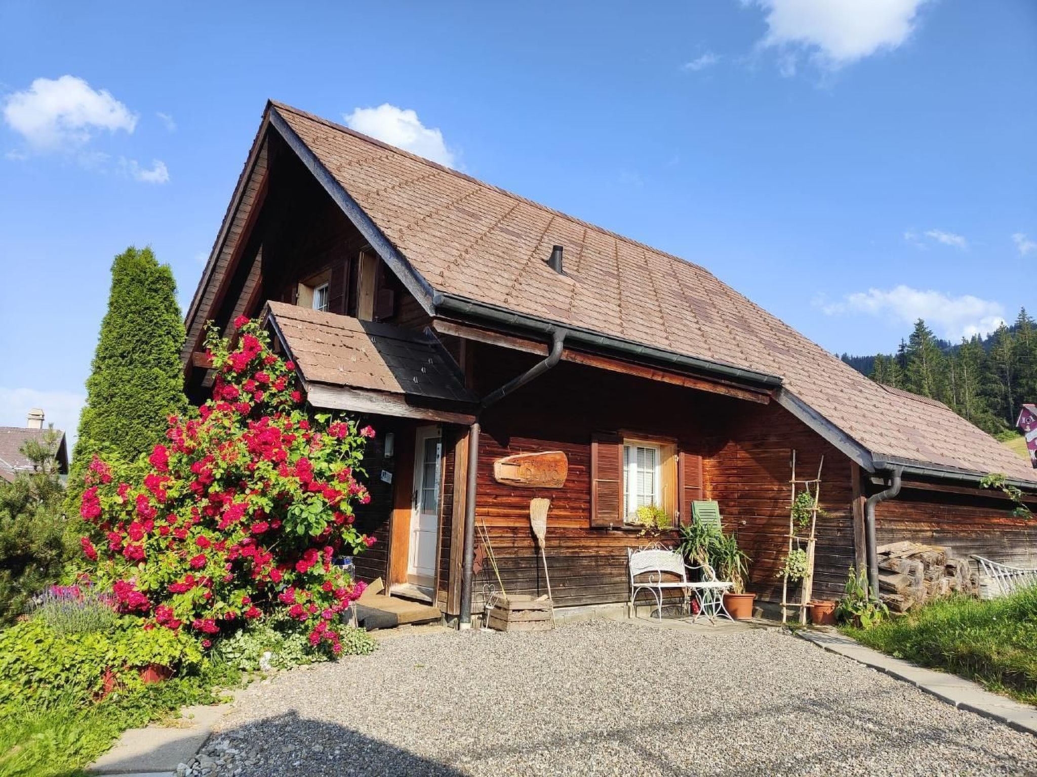 Maximaal 2 huisdieren/honden toegestaan. This charming 1.5 room flat is located in an absolutely natural setting and is equipped with a new kitchen.The spacious, open rooms offer a homely and cosy atm..