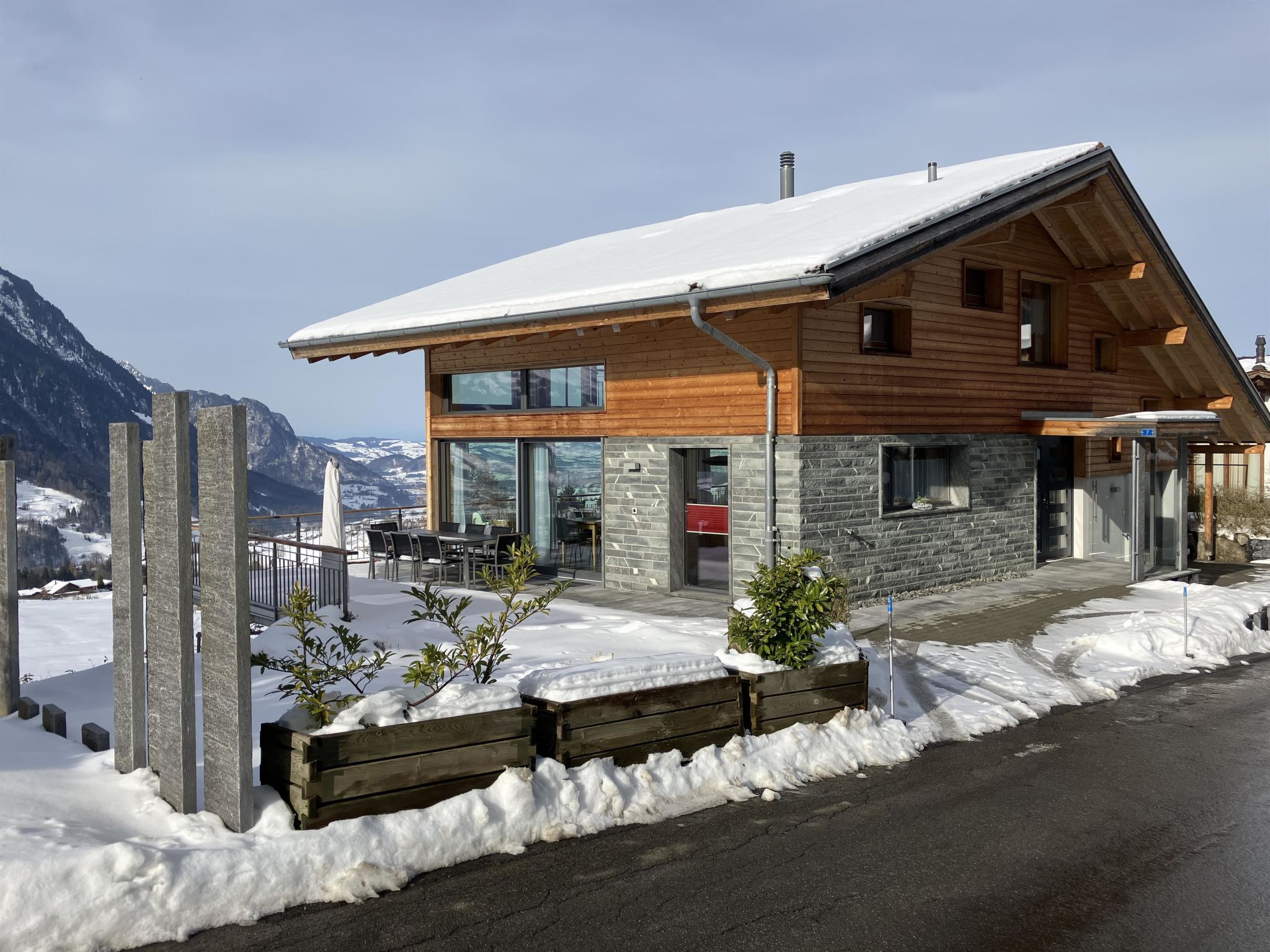 Chalet Lärche Appartement/Fewo, Dusche und Bad, WC, 2 Schlafräume