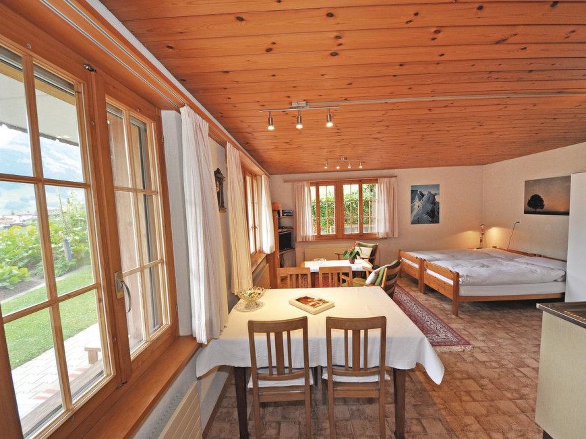 Chalet Bodenweg Appartement/Fewo, Bad, WC, 1 Schlafraum 1-Zimmerwohnung - Binnen