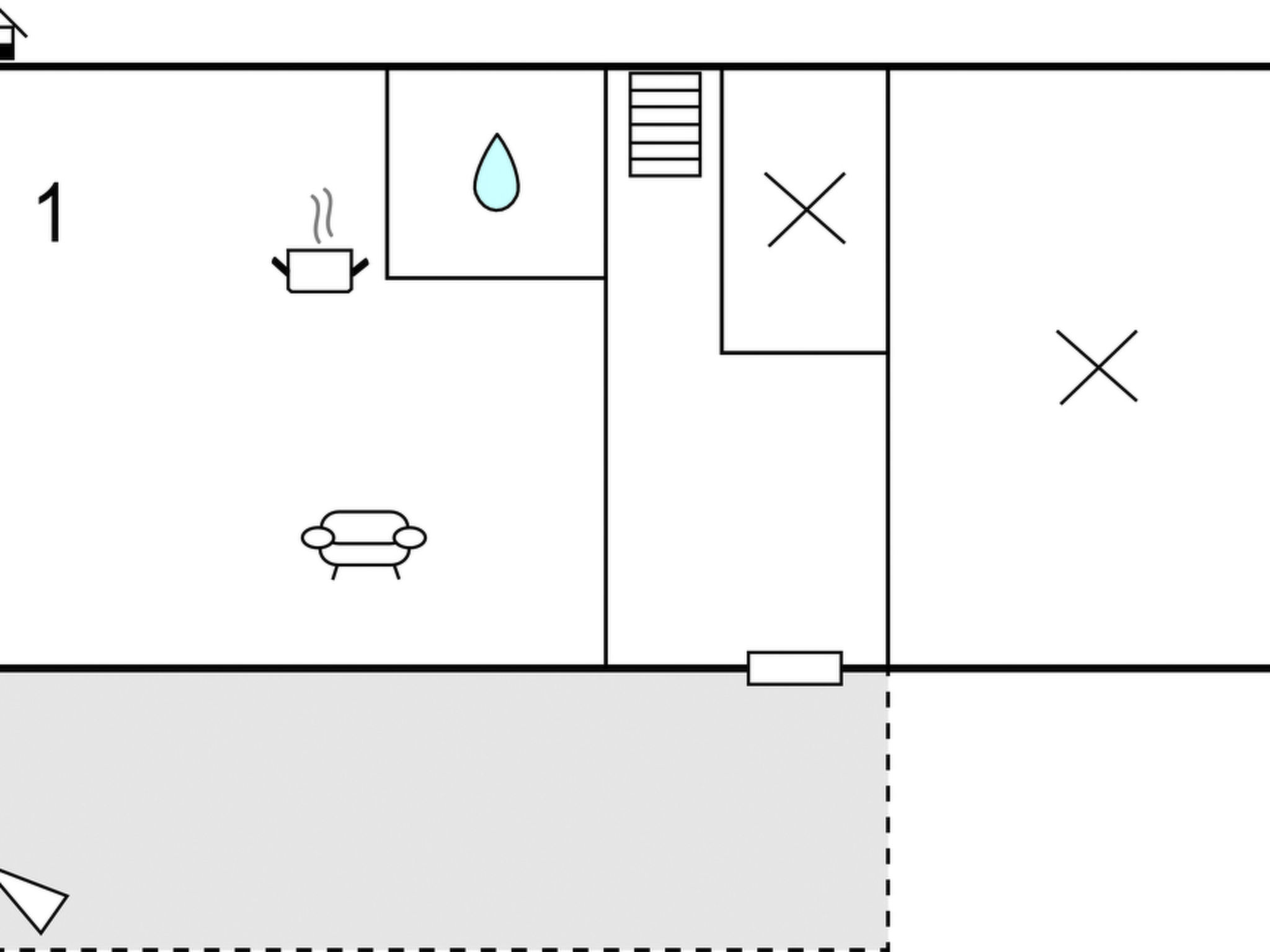 Chalet Bodenweg Appartement/Fewo, Bad, WC, 1 Schlafraum 1-Zimmerwohnung - Binnen
