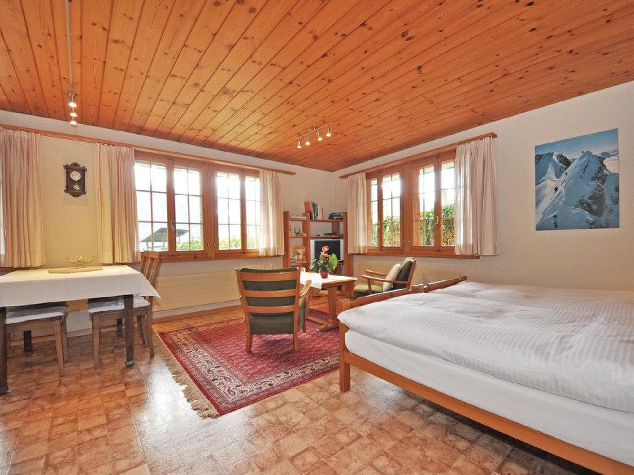 Chalet Bodenweg Appartement/Fewo, Bad, WC, 1 Schlafraum 1-Zimmerwohnung - Binnen