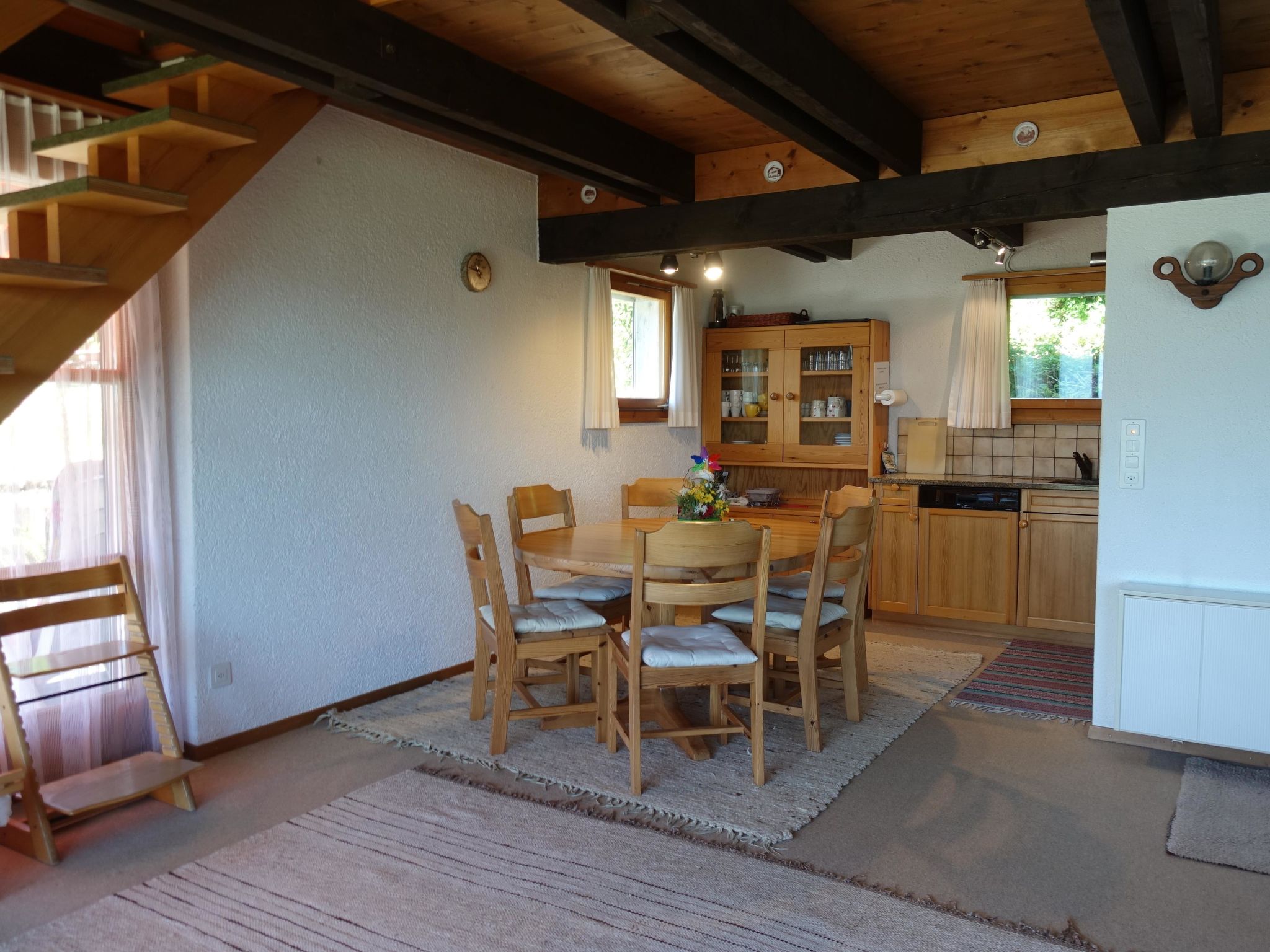 Bergperle Ferienhaus, Dusche, WC, Terrasse Ferienhaus, Dusche, WC, Terrasse - Binnen