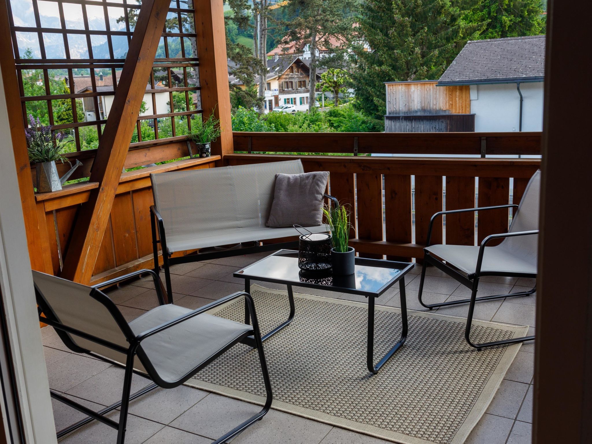Mountain View Appartement/Fewo, Dusche, WC, 3 Schlafräume 4.5 Zimmer-Wohnung - Buiten
