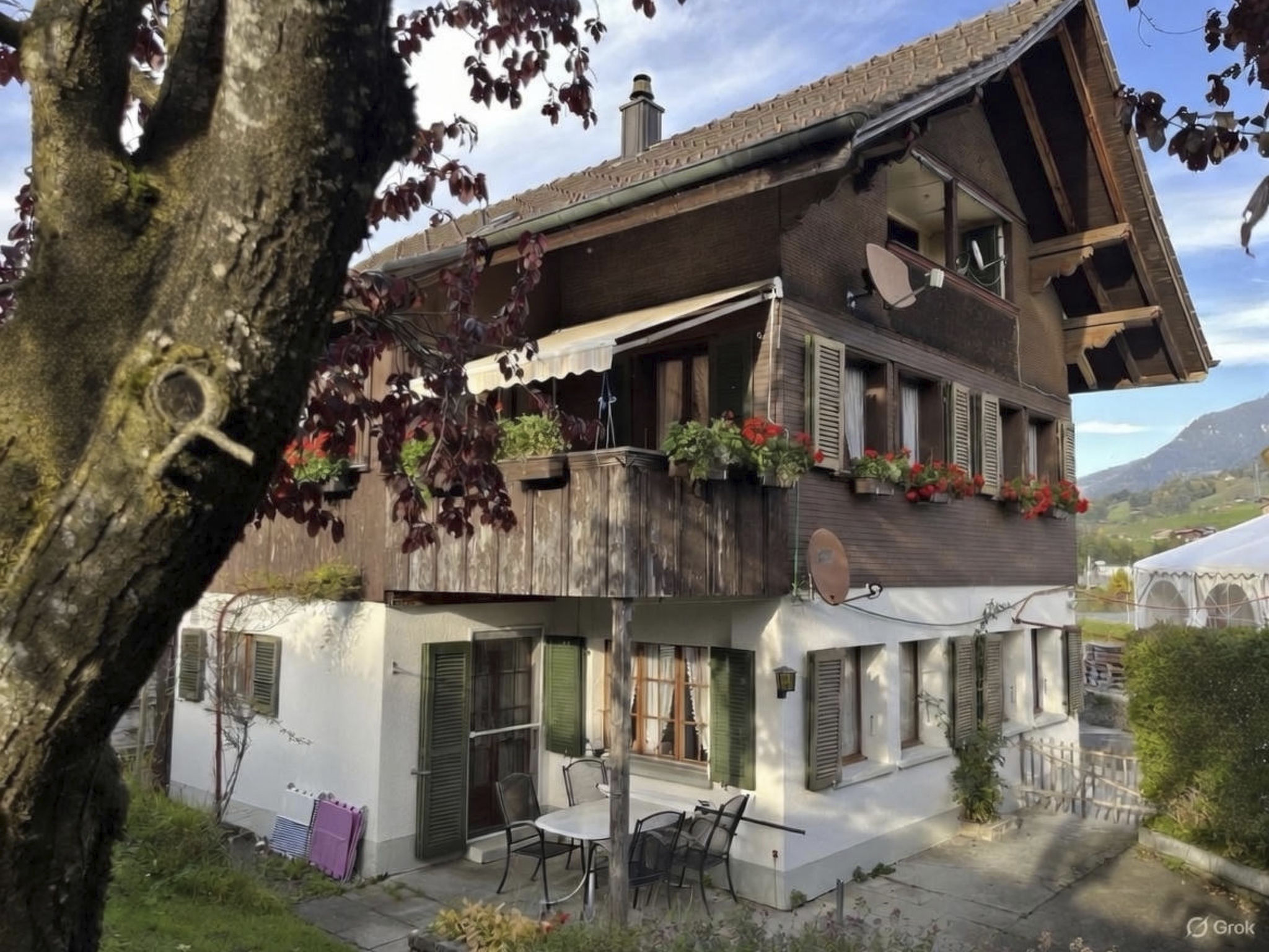 Bärgblick Appartement/Fewo, Bad, WC, 2 Schlafräume 3 Zimmerwohnung