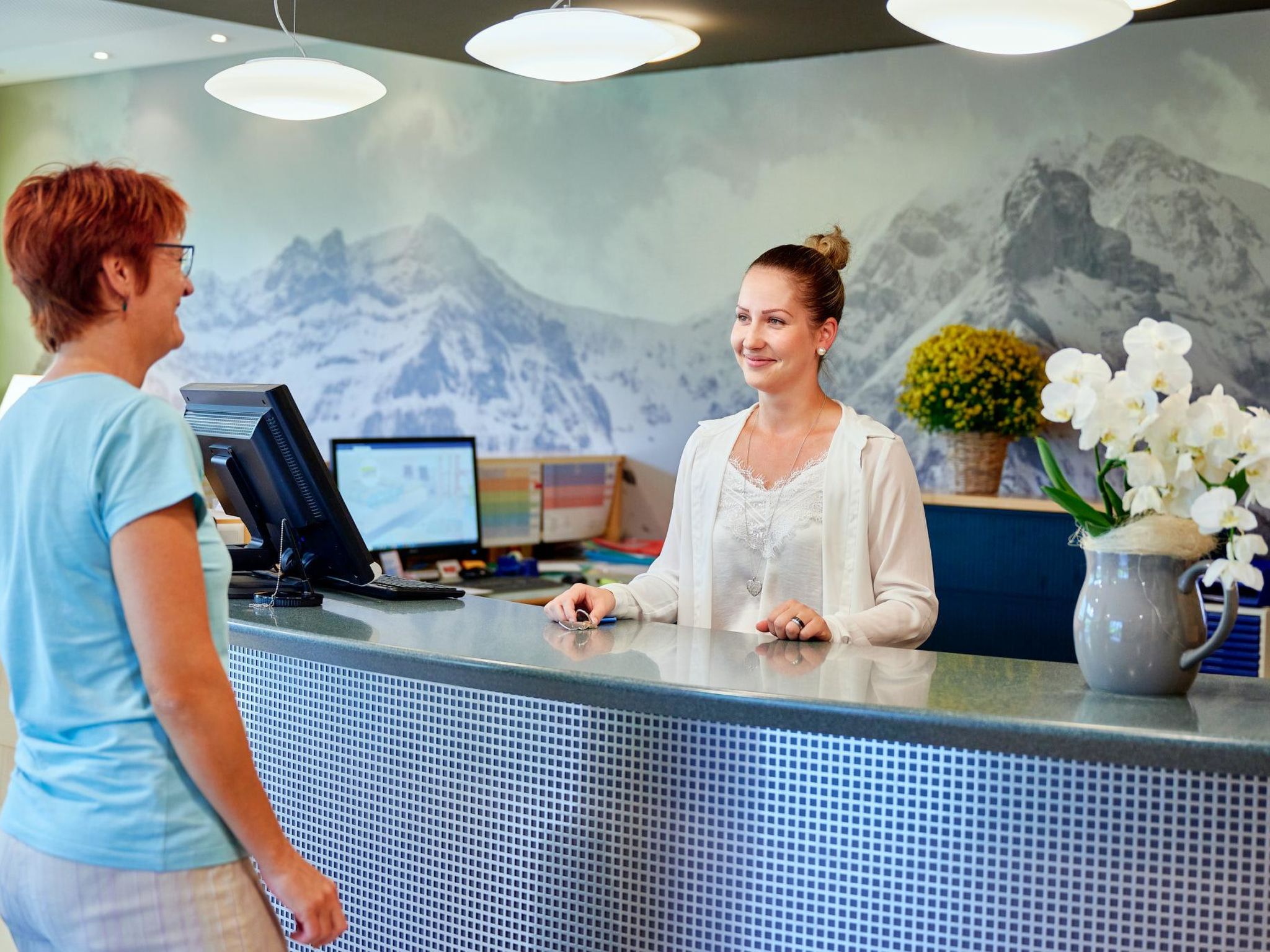 Ferien- und Familienhotel Alpina Doppelzimmer, Dusche, WC, Standard - Drinnen