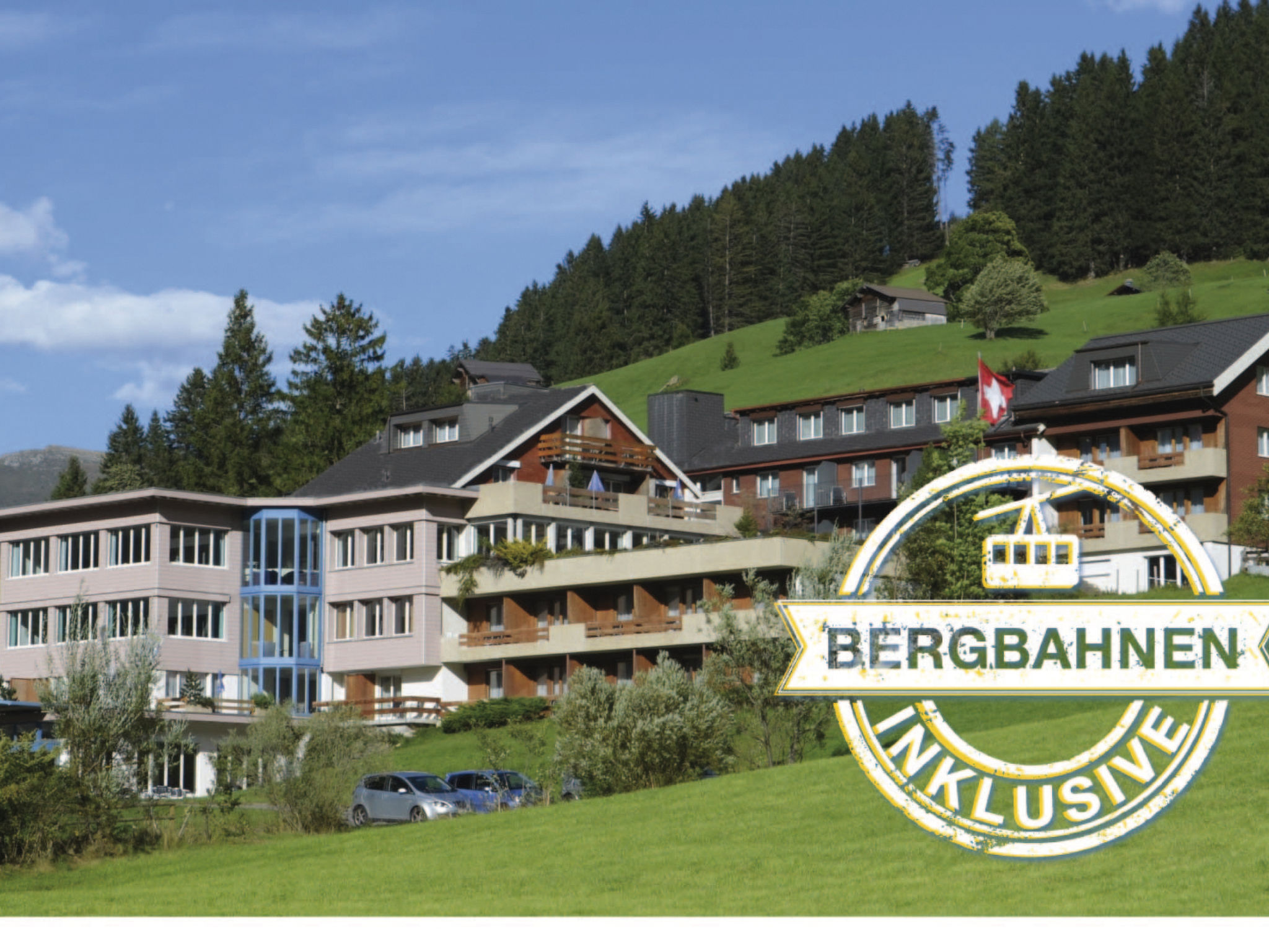 Ferien- und Familienhotel Alpina Doppelzimmer, Dusche, WC, Standard - Draußen