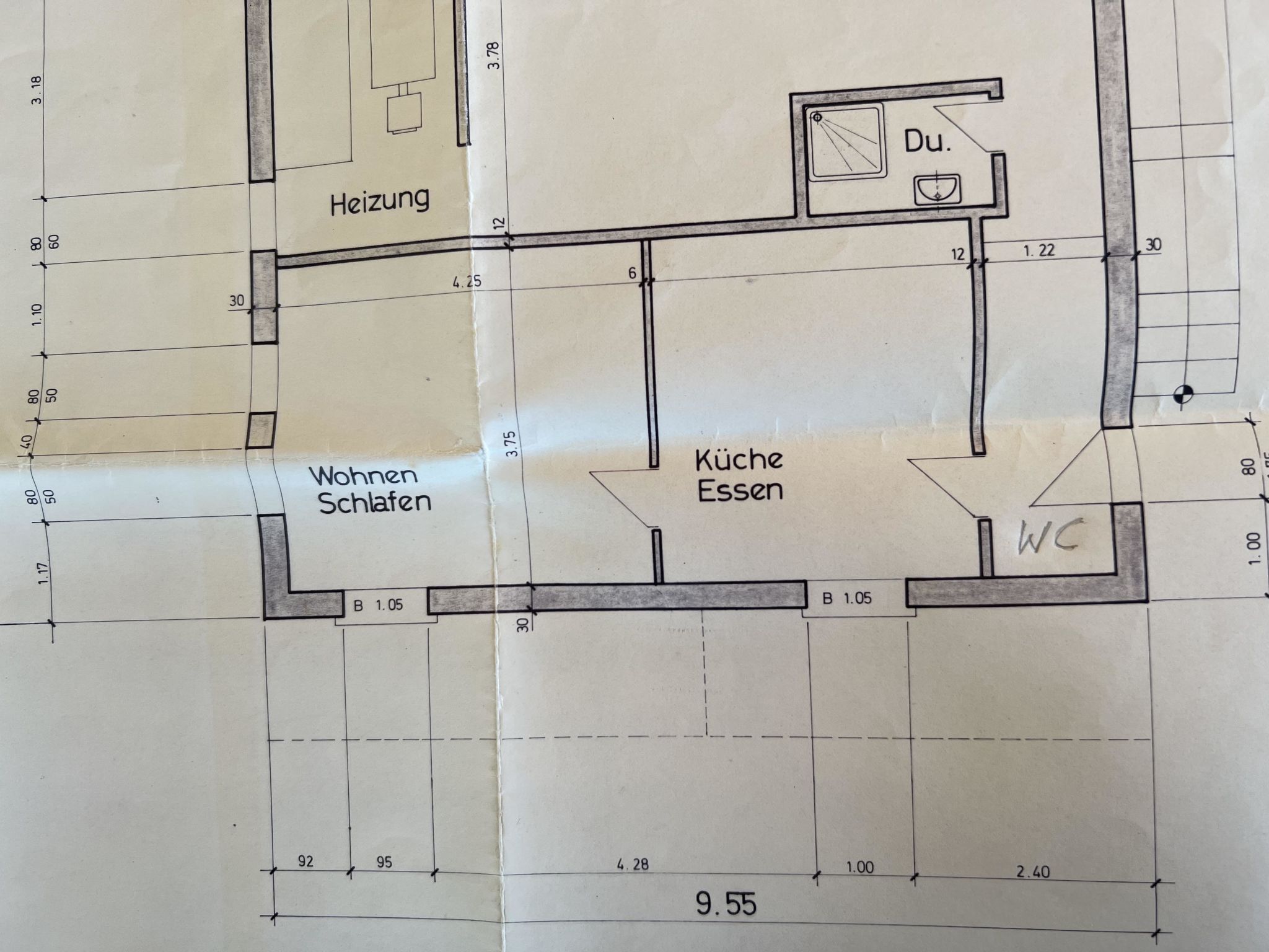 Im Rägeboge Appartement/Fewo, Dusche, WC, 1 Schlafraum - Drinnen