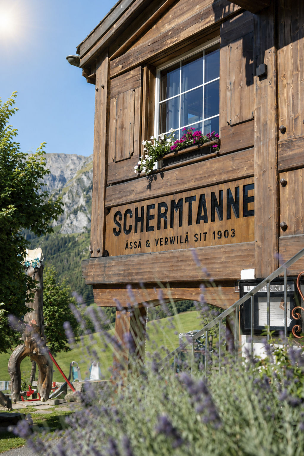 Schermtanne Appartement/Fewo, Dusche oder Bad, WC, 1 Schlafraum Wohnung Nr 3