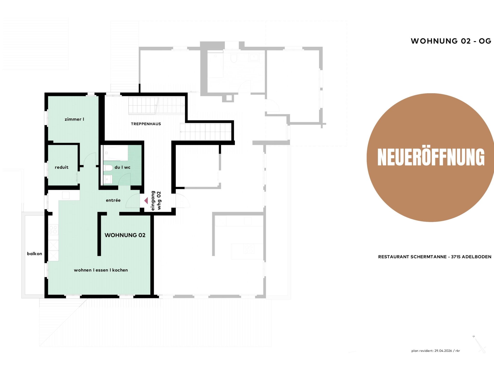 Photo of Schermtanne Appartement/Fewo, Bad, WC, 2 Schlafräume Wohnung Nr 2