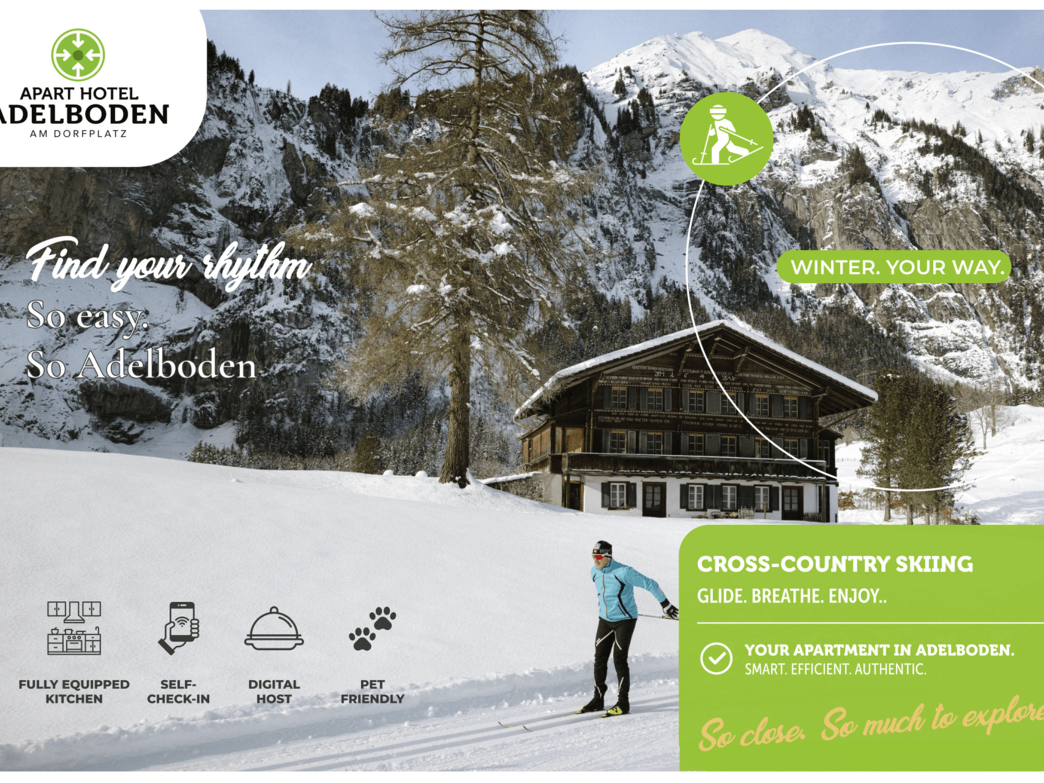 Apart Hotel Adelboden am Dorfplatz Appartement/Fewo, Dusche, WC — House (4 of 25)