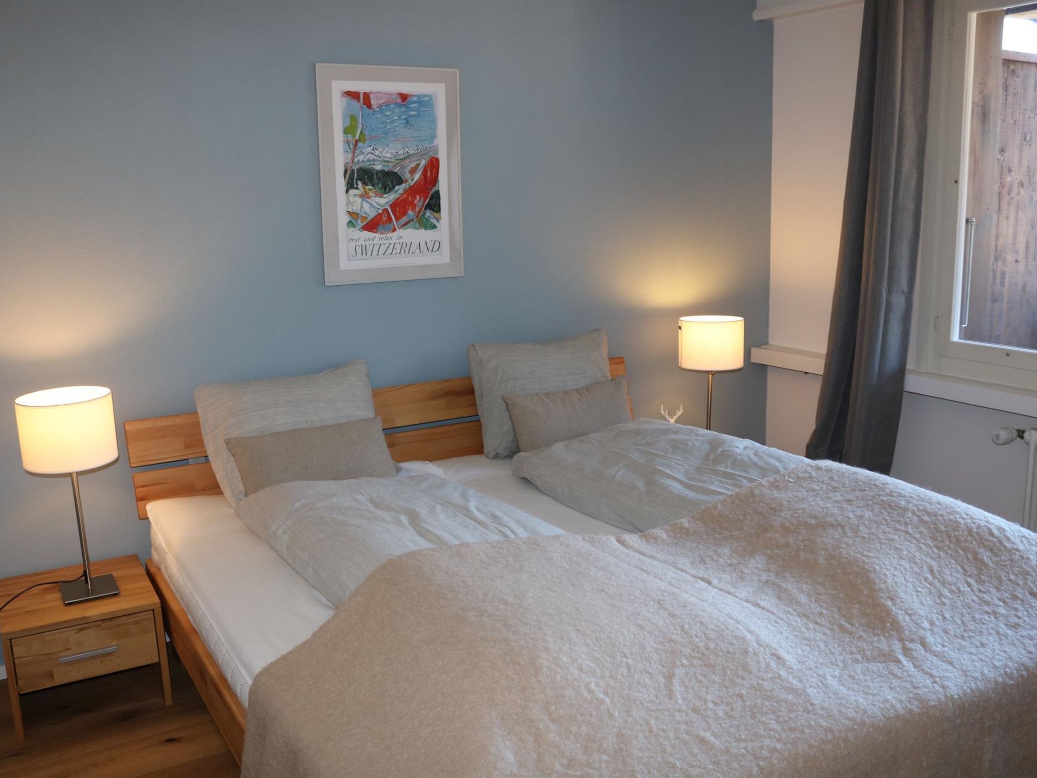 Gruebi - Haus Baldrian Appartement/Fewo, Bad, WC, 2 Schlafräume 3-Zimmerwohnung - Binnen