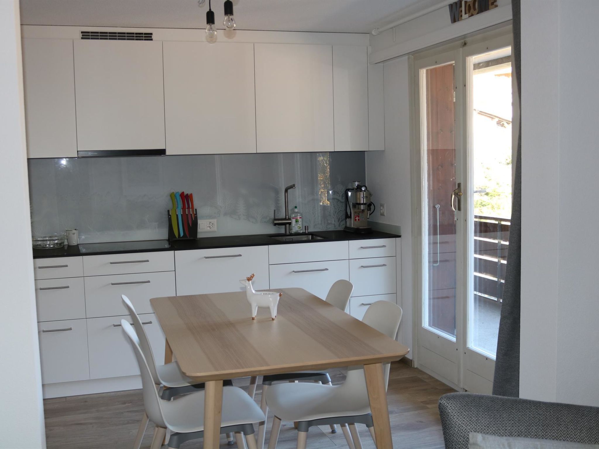 Gruebi - Haus Baldrian Appartement/Fewo, Bad, WC, 2 Schlafräume 3-Zimmerwohnung - Binnen