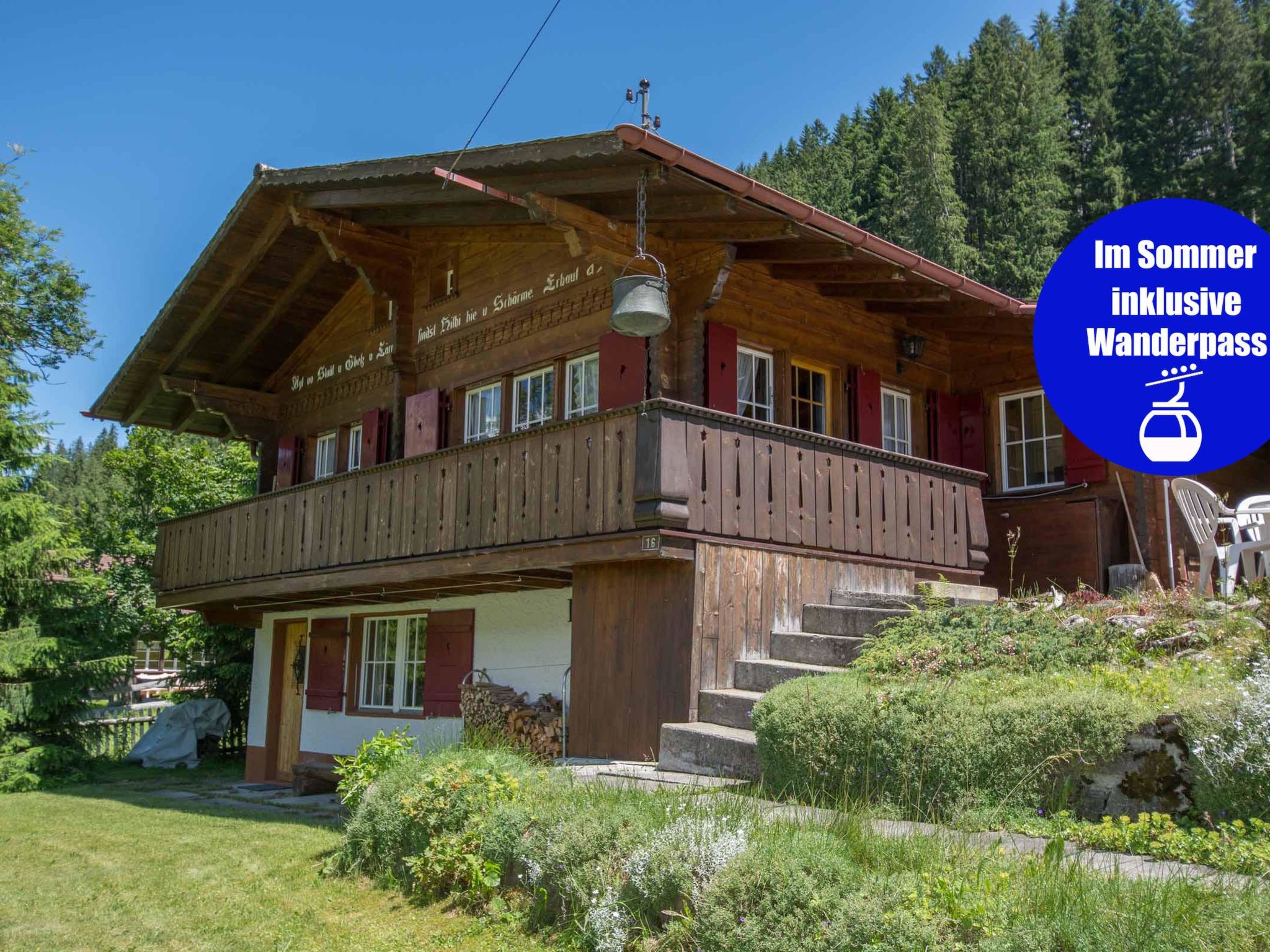Chalet Iris Appartement/Fewo, Dusche, WC, 2 Schlafräume 3-Zimmerwohnung