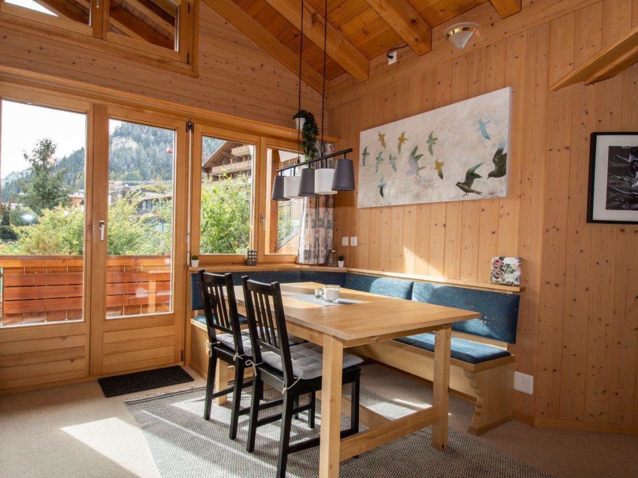 Loft Erlebnis Adelboden Appartement/Fewo, Dusche, WC, 2 Schlafräume - Drinnen
