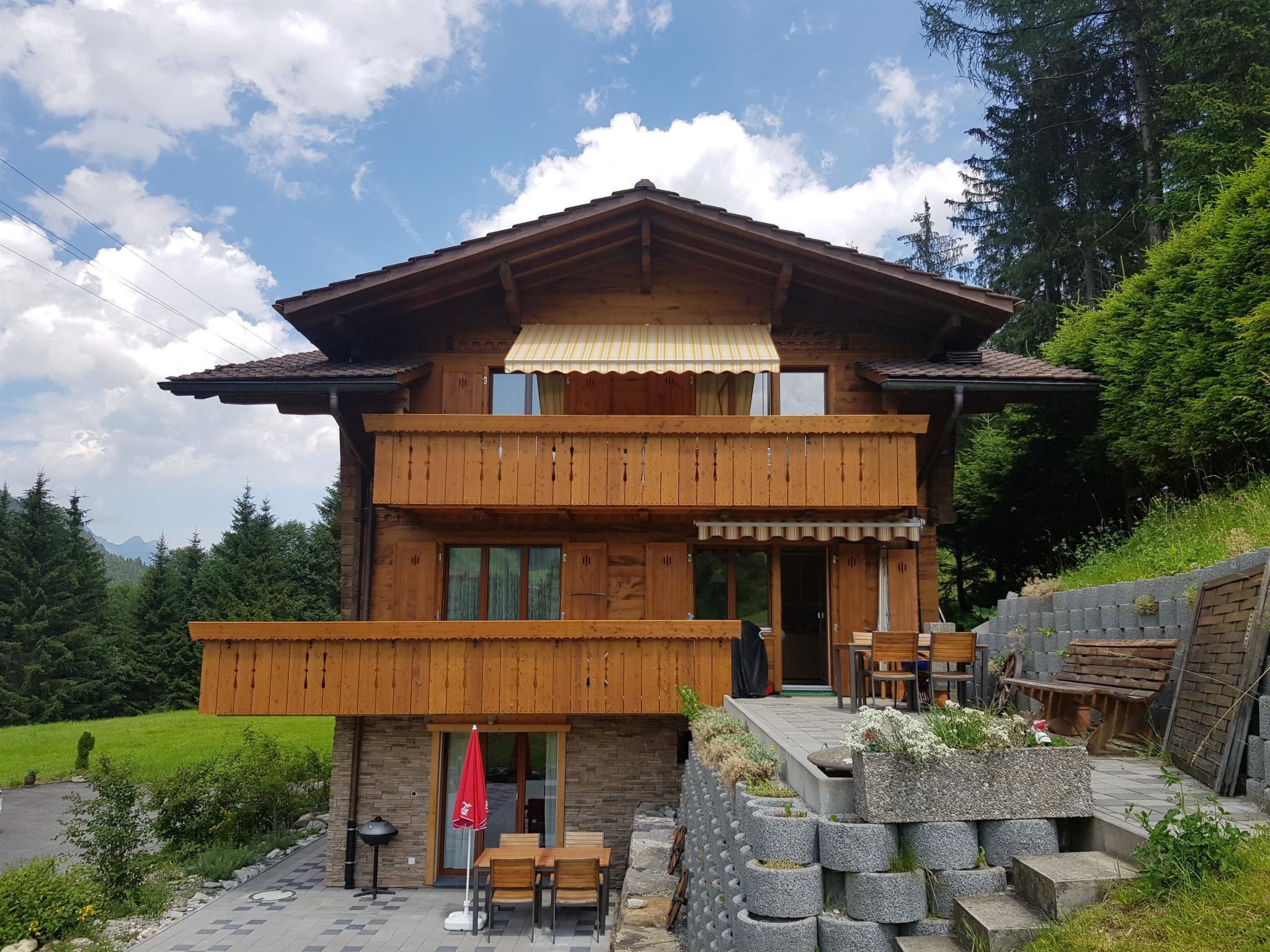 Grüneggli Appartement/Fewo, Bad, WC, 2 Schlafräume 3.Zimmerwohnung