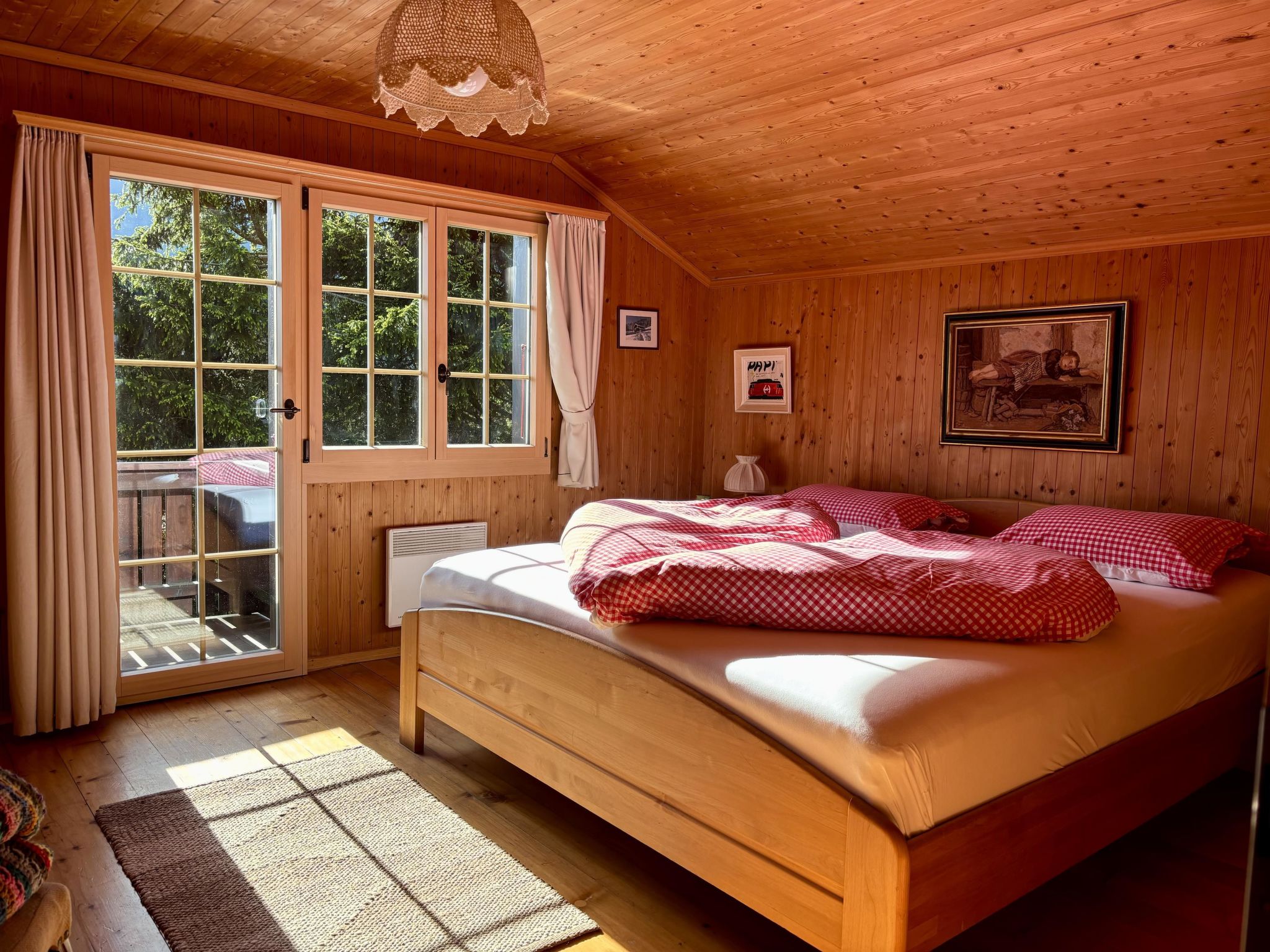 Summerhüsi Ferienhaus, Dusche, WC, 2 Schlafräume 3-Zimmer-Ferienhaus - Drinnen