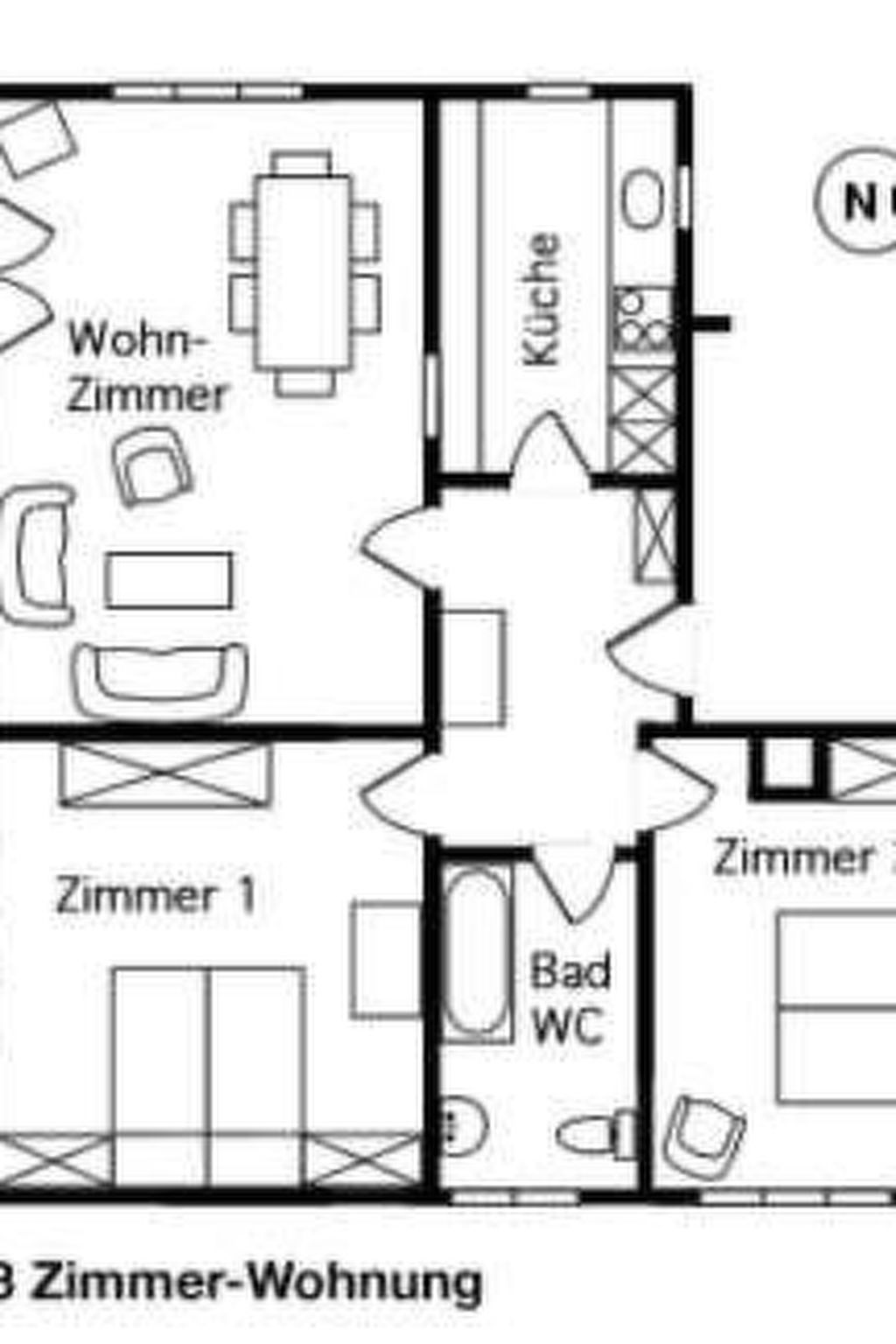 Aloa Appartement/Fewo, Bad, WC, 2 Schlafräume 3.5-Zimmerwohnung - Image-tags.info