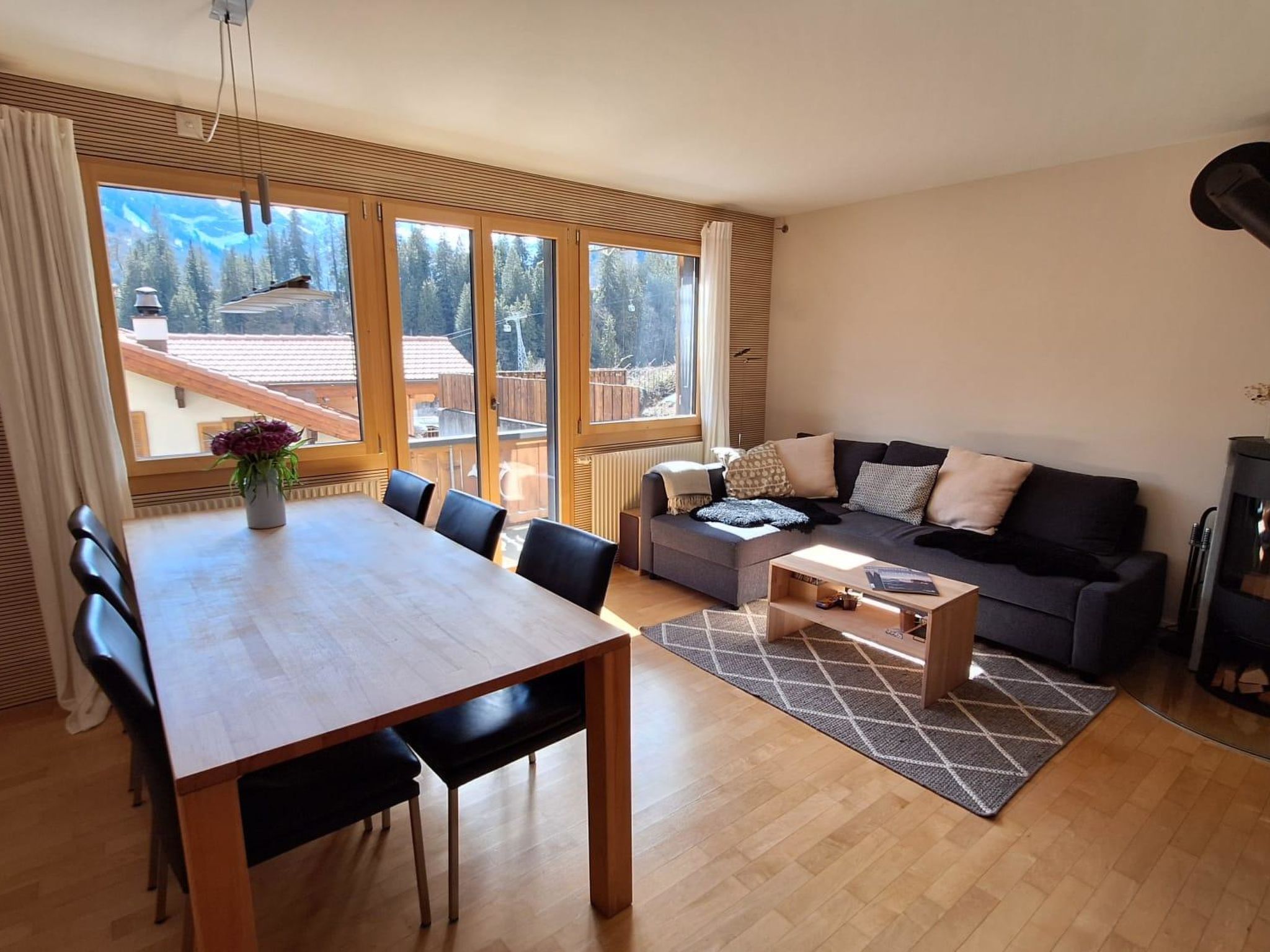Chalet Sirius Appartement/Fewo, Bad, WC, 3 Schlafräume 4-Zimmer-Wohnung