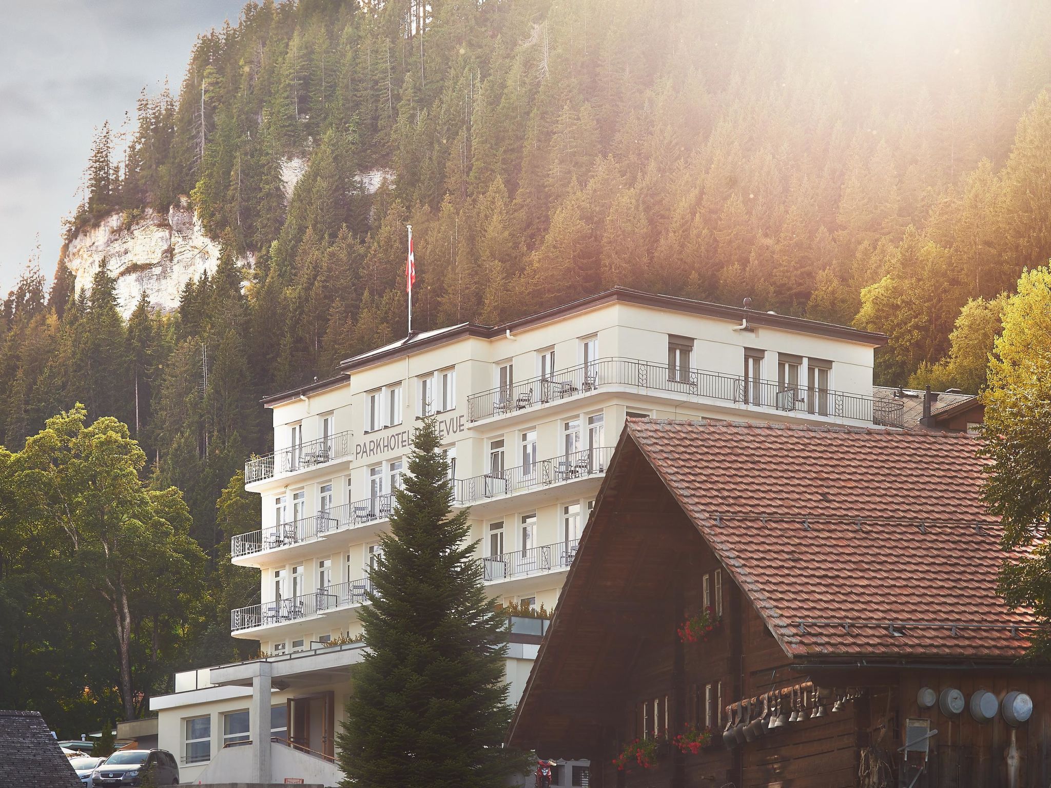 Bellevue Parkhotel & Spa - Relais & Châteaux Junior Suite, Dusche oder Bad, Süd