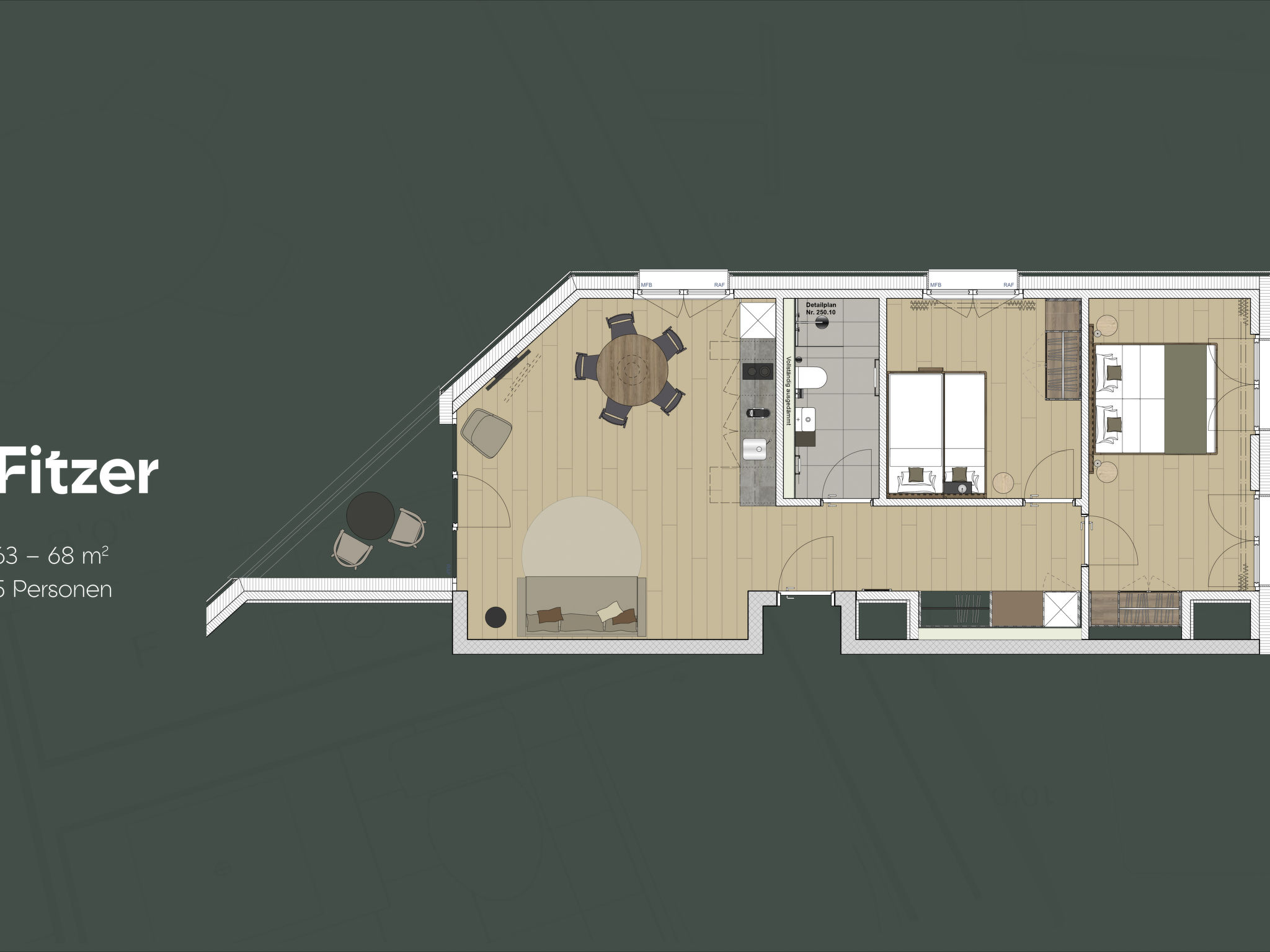 Photo of KURVE Apartments & Lounge Appartement/Fewo, Bad, WC, 2 Schlafräume