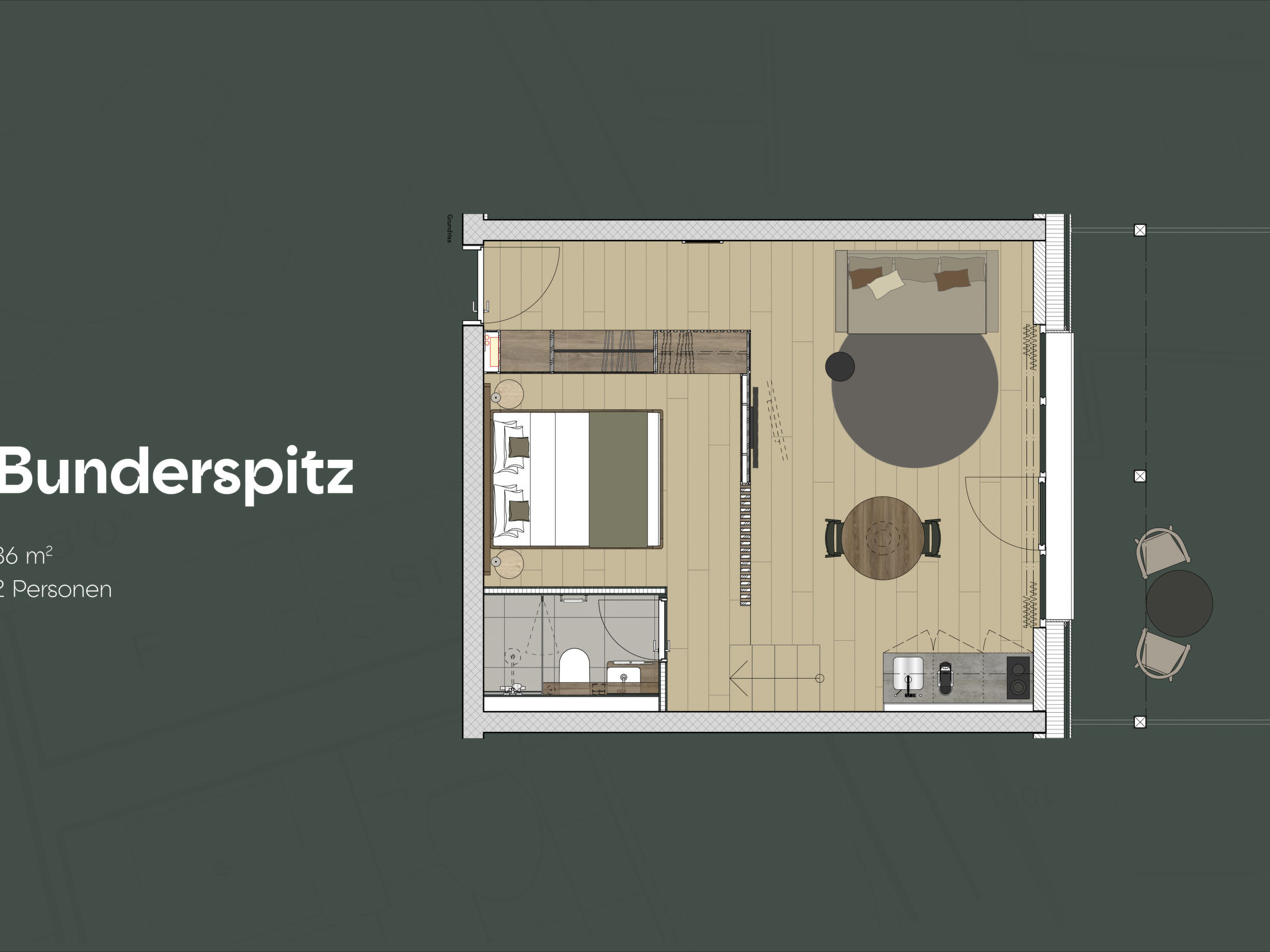 Photo of KURVE Apartments & Lounge Studio, Bad, WC, 1 Schlafraum