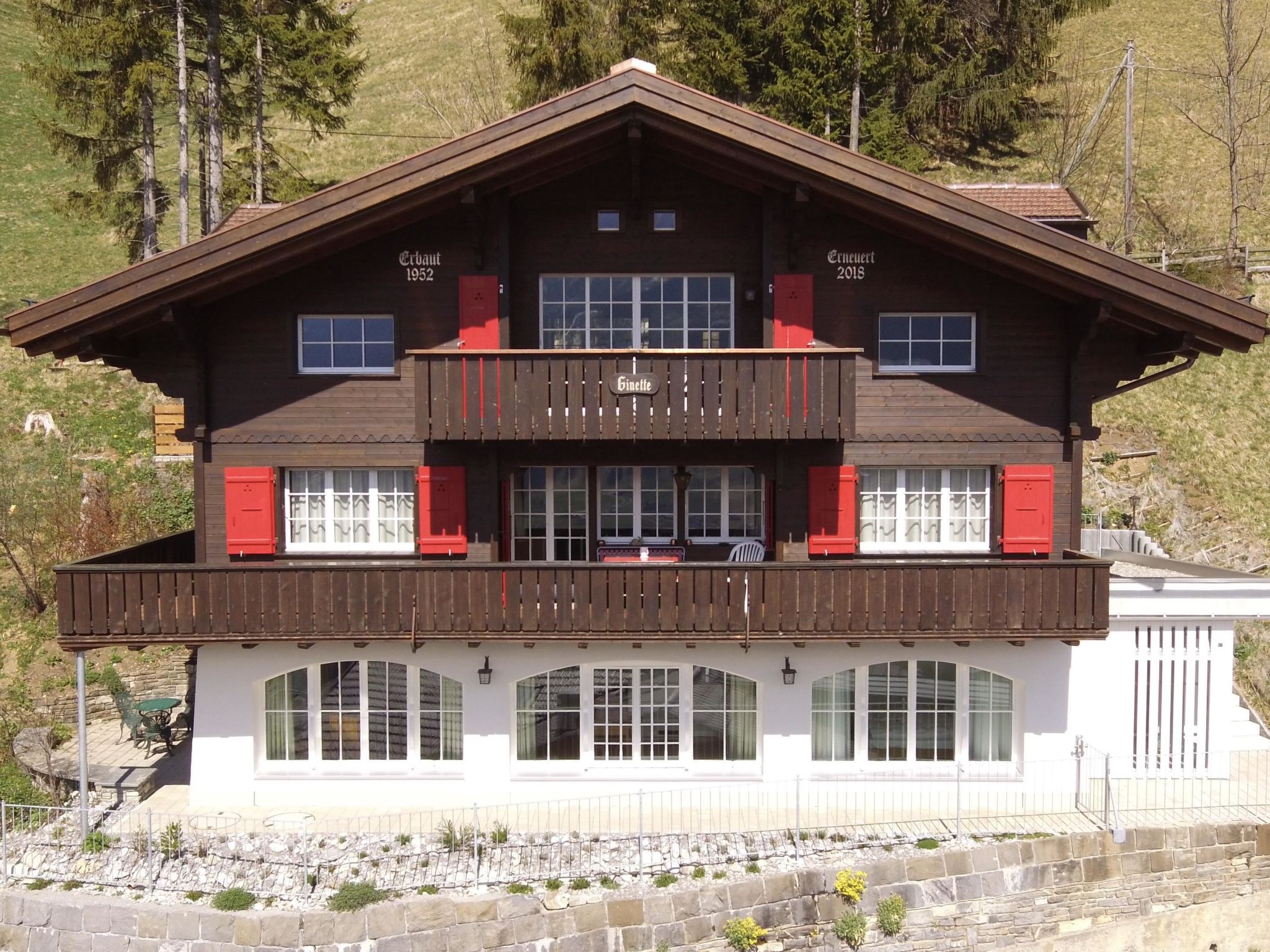 Chalet Ginette Appartement/Fewo, Bad, WC, 2 Schlafräume