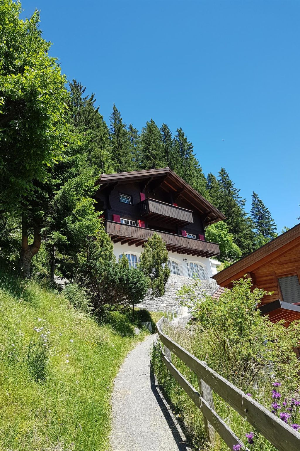 Chalet Ginette Appartement/Fewo, Bad, WC, 2 Schlafräume - Outside