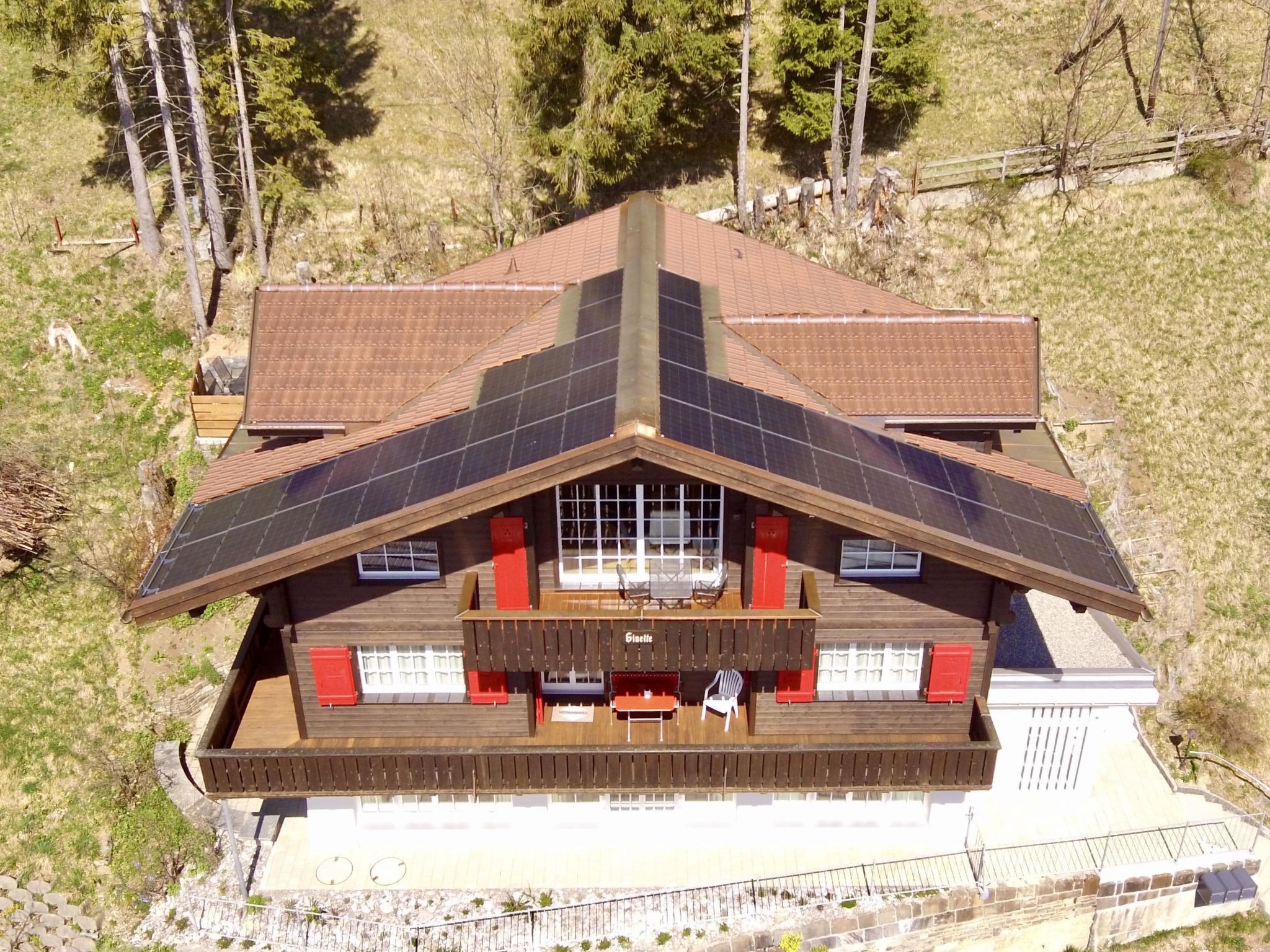 Chalet Ginette Appartement/Fewo, Bad, WC, 2 Schlafräume - Outside