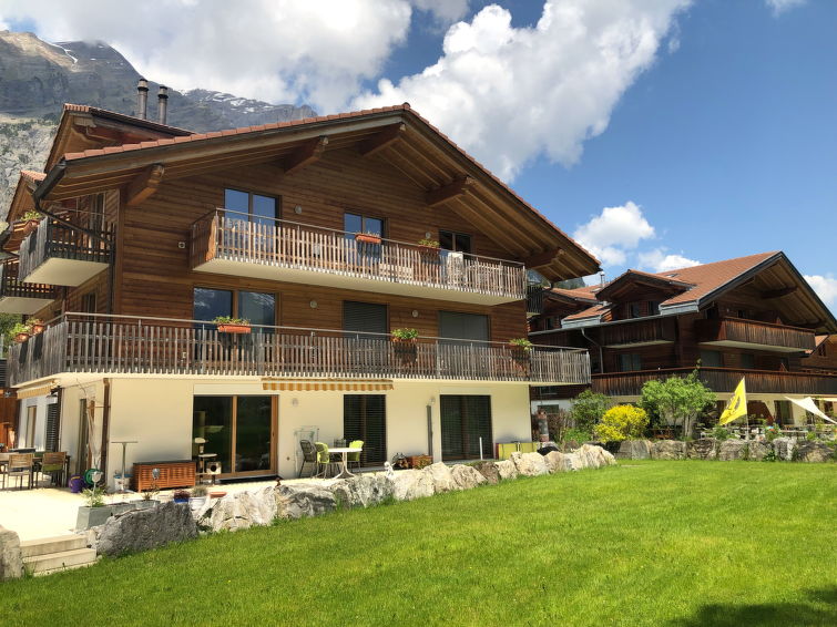 Appartement met open haard en bergzicht in Kandersteg in Kandersteg