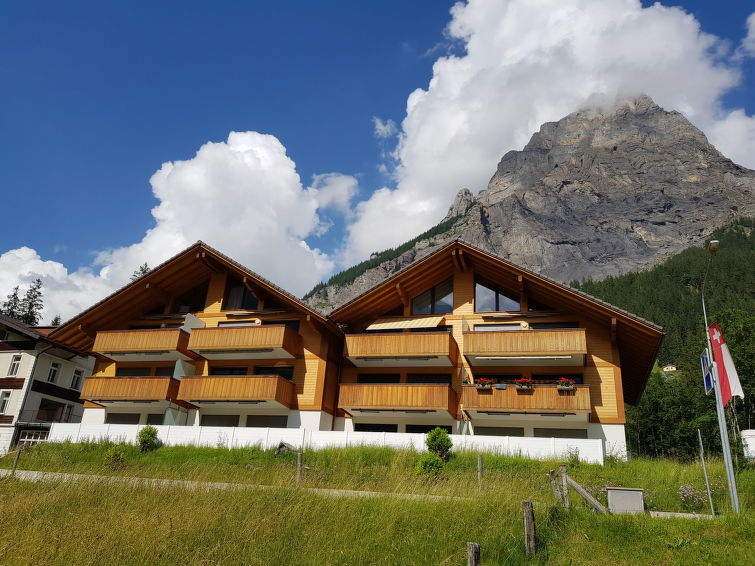 Bergzicht en wellness in modern appartement Lantau in Kandersteg in Kandersteg