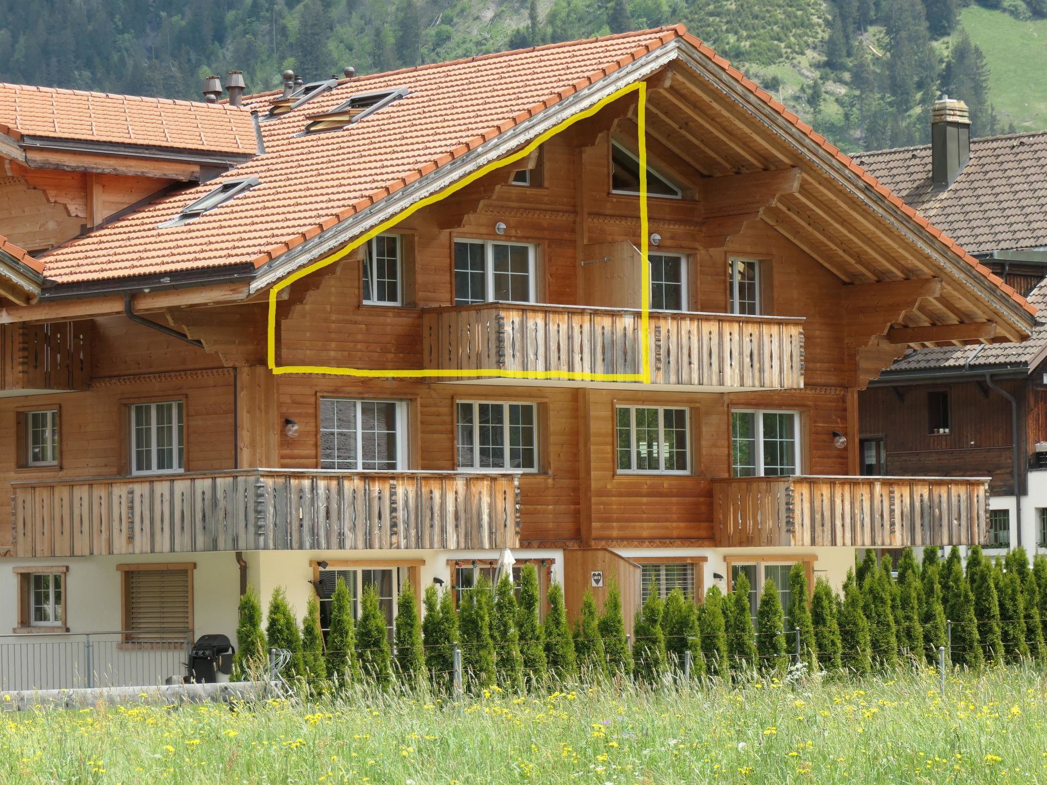 Chalet Kanderblick Appartement/Fewo, Bad, WC, Balkon