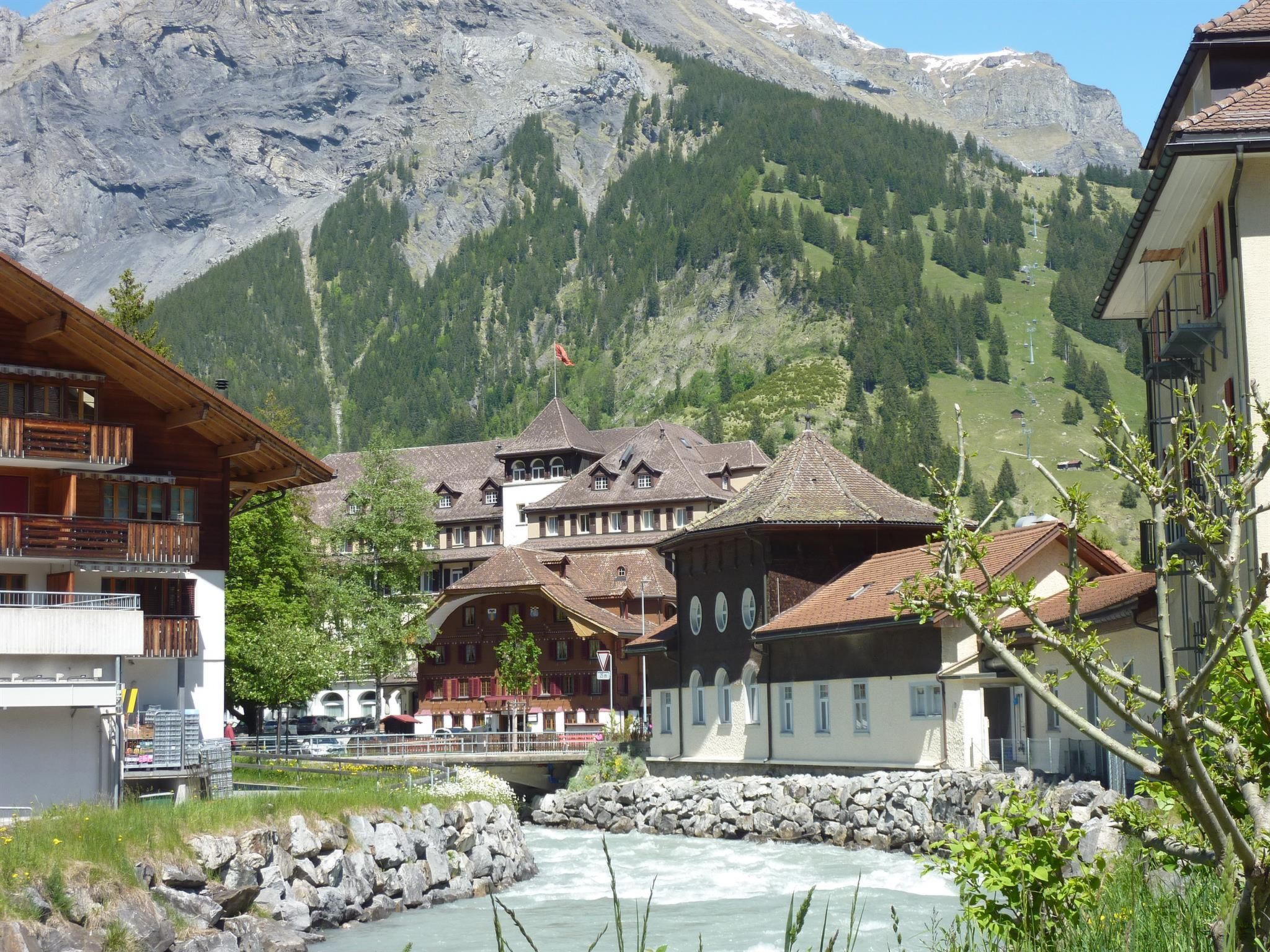 Chalet Kanderblick Appartement/Fewo, Bad, WC, Balkon - Draußen