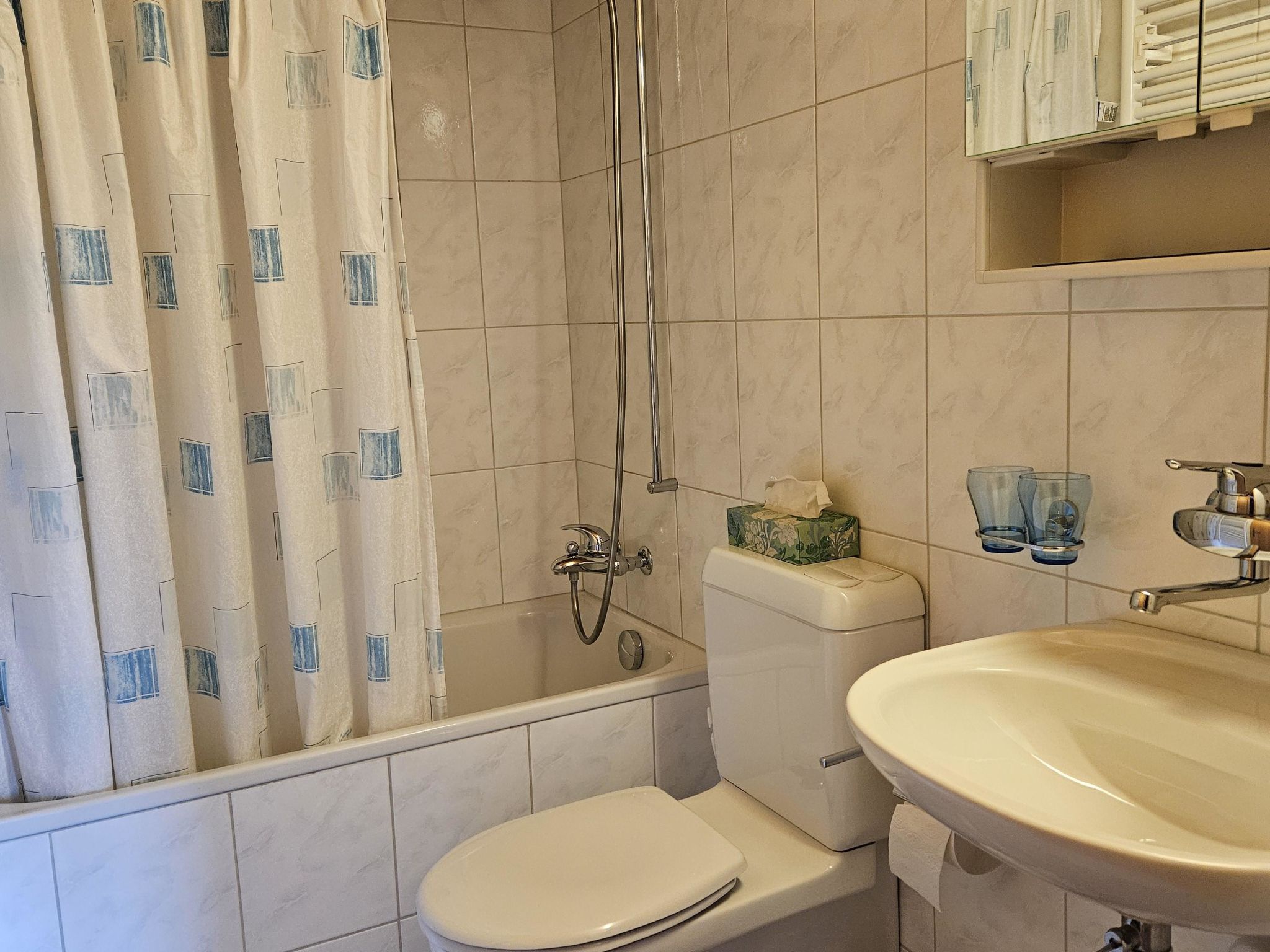 Burkhalter Appartement/Fewo, Dusche oder Bad, WC 4-Bettwohnung - Drinnen
