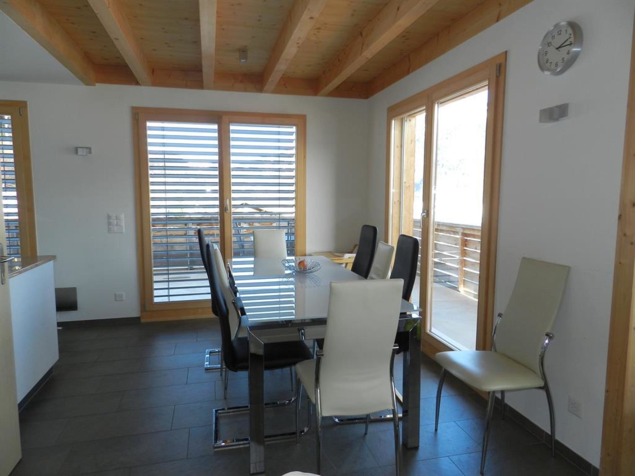 Gletscherblick, Chalet Appartement/Fewo, Dusche oder Bad, WC 10-Bettwohnung - Binnen